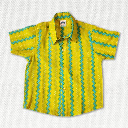 Lemon Yellow Regular Collar Shirt