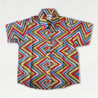 Multi Colour Regular Collar Shirt