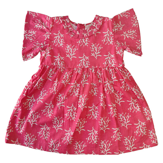 Fresh Pink Cotton Dress