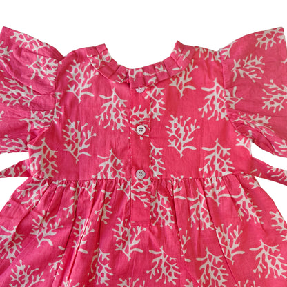 Fresh Pink Cotton Dress